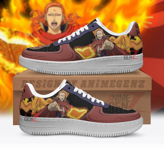 Black Clover Fuegoleon Vermillion Air Sneakers Custom Anime Shoes