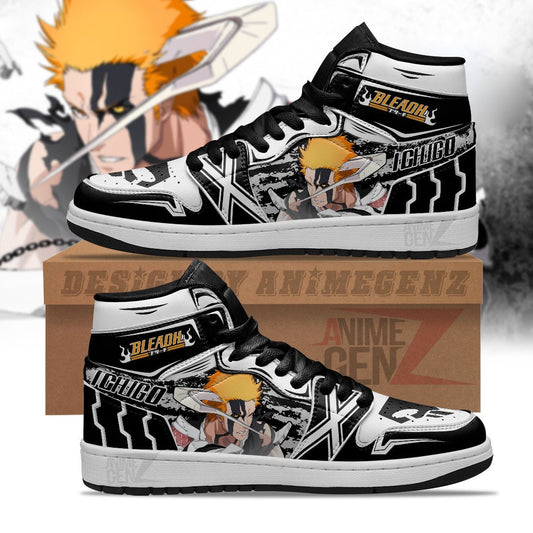 Bleach JD Sneakers Kurosaki Ichigo True Bankai Custom Anime Shoes Ph220413-01