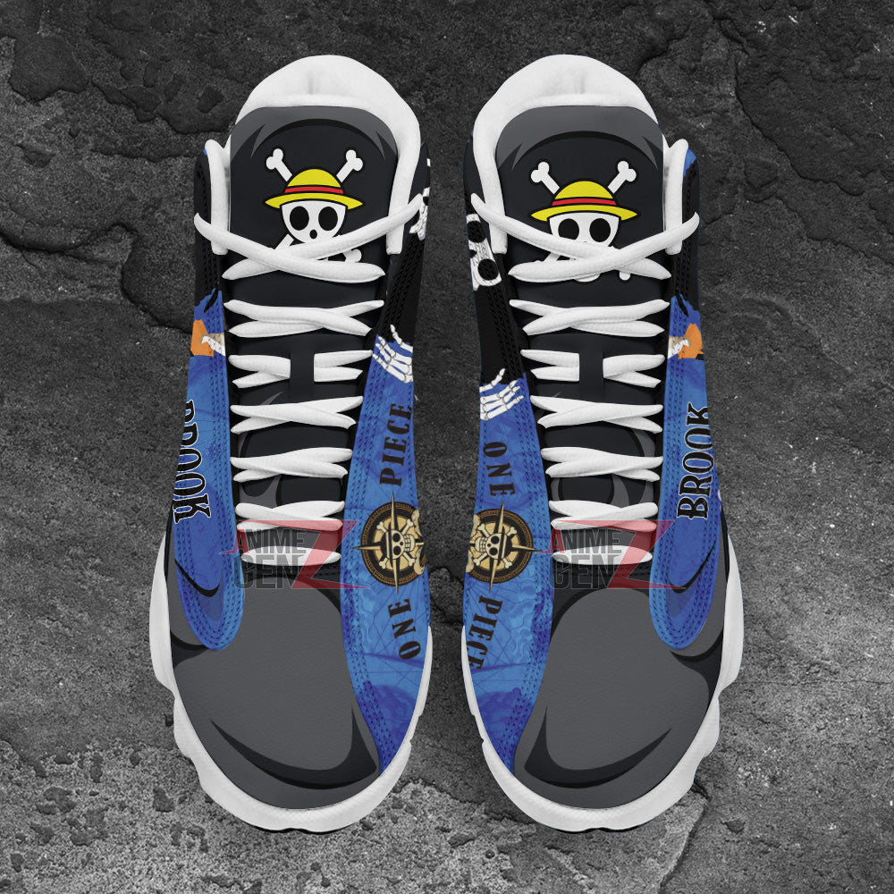 One Piece Brook Air Jordan 13 Sneakers Custom Anime Shoes