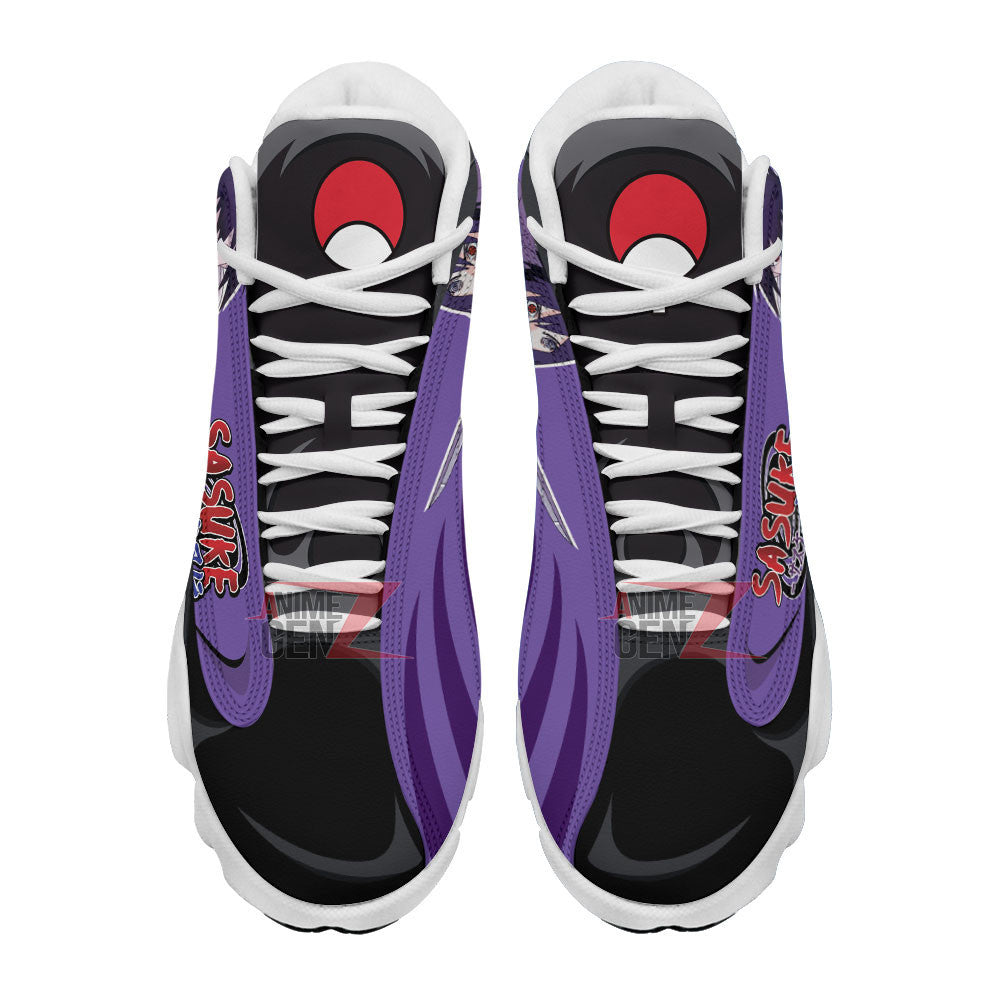 Naruto Uchiha Sasuke Air Jordan 13 Sneakers Custom Anime Shoes