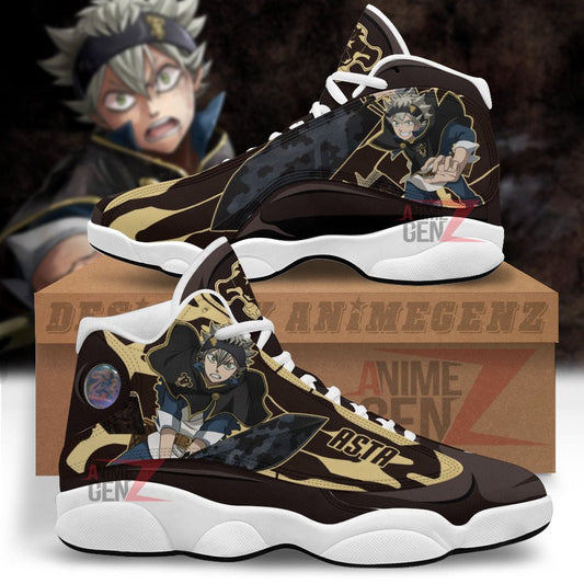 Black Clover Asta Black Bull Air Jordan 13 Sneakers Custom Anime Shoes