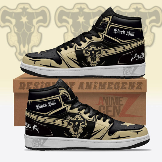 Black Bull JD Sneakers Black Clover Custom Anime Shoes