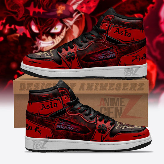 Black Clover Asta JD Sneakers Custom Anime Shoes
