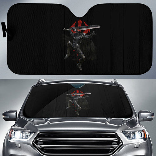 Berserk Anime Car Sunshade - Guts Full Armor Armadura Sword Fighting Sun Shade