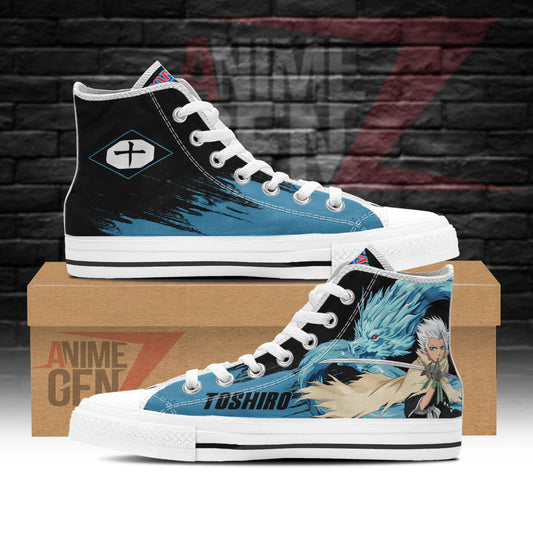 Bleach Toshiro Hitsugaya High Top Shoes Custom Anime Sneakers