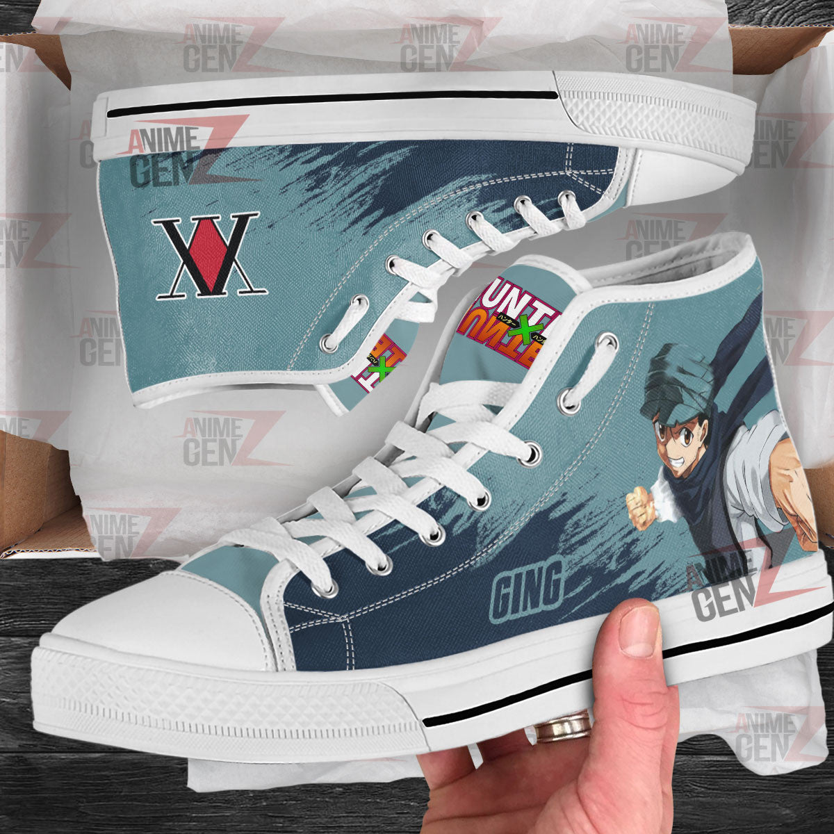 Hunter x Hunter Ging Freecss High Top Shoes Custom Anime Shoes