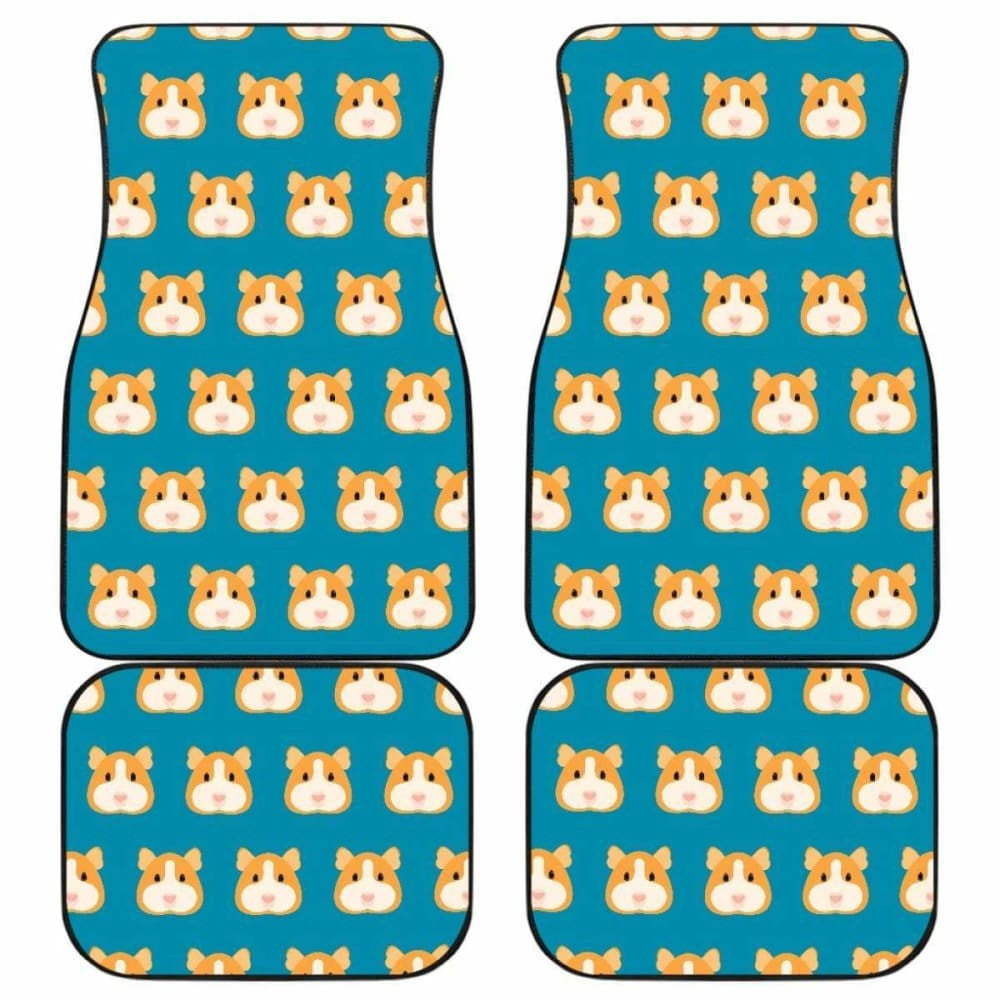 Guinea Pig Pattern Print Design Front And Back Car Mats