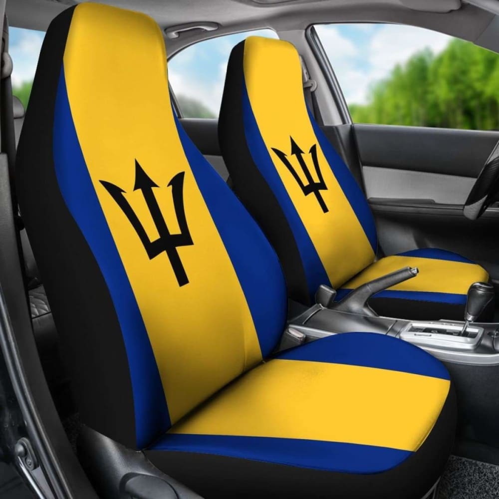 Barbados Flag Car Seat Covers