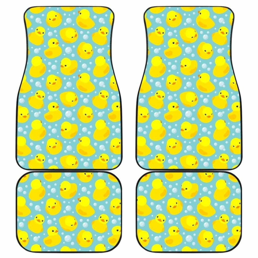 Duck Pattern Print Design Front And Back Car Mats