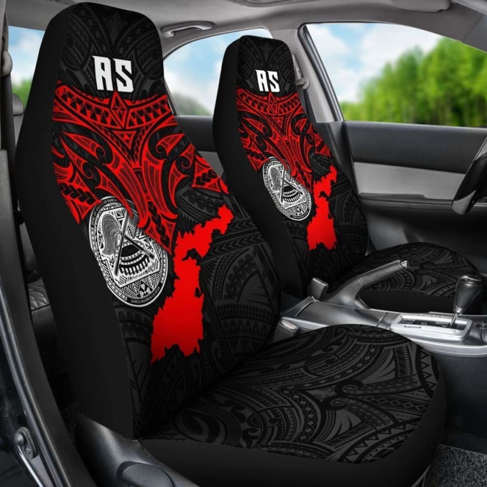 American Samoa Polynesian Car Seat Covers - Whale Tail -