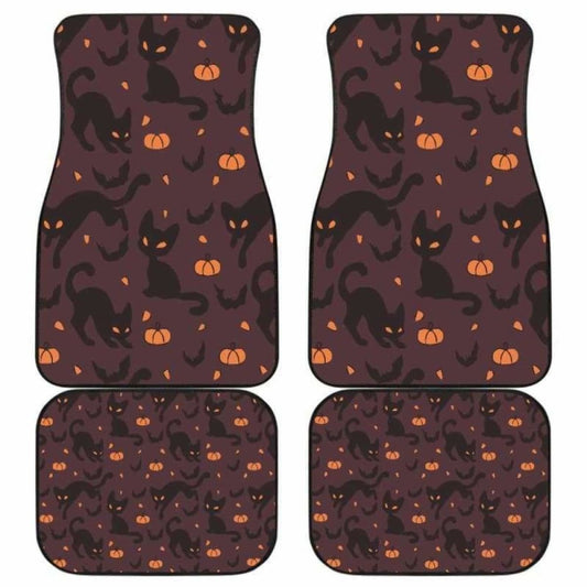 Black Cats Halloween Car Floor Mats