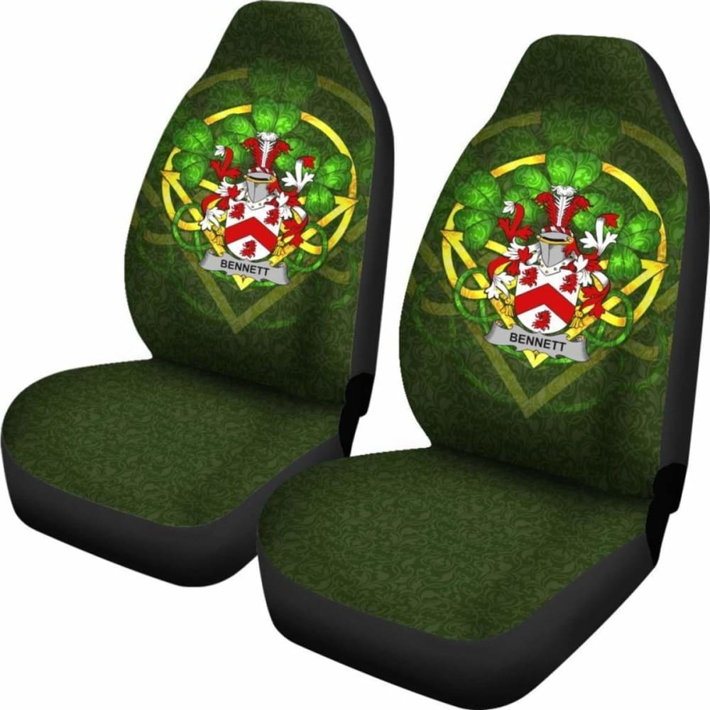 Bennett \bIreland Car Seat Cover Celtic Shamrock ( Set Of Two)