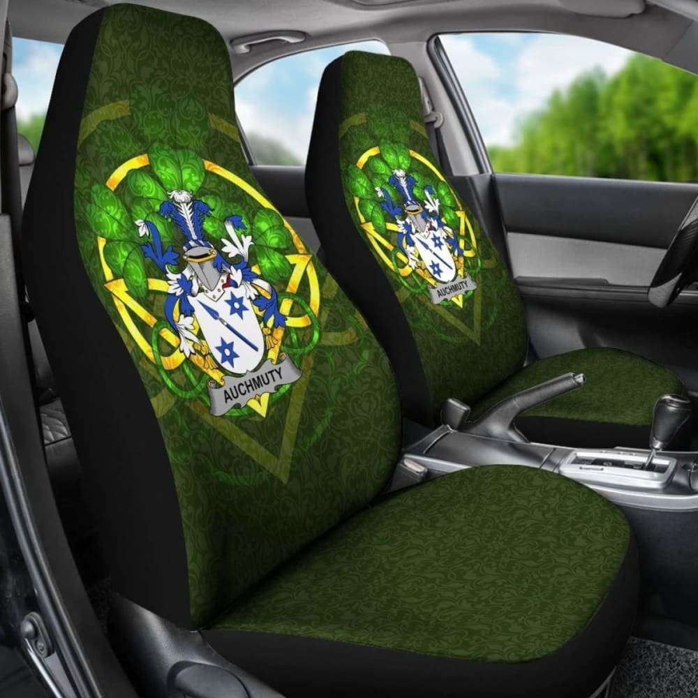 Auchmuty \bIreland Car Seat Cover Celtic Shamrock ( Set Of Two)
