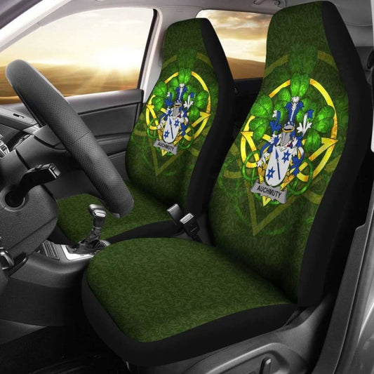 Auchmuty \bIreland Car Seat Cover Celtic Shamrock ( Set Of Two)