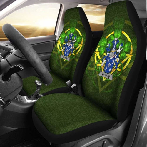 Aylward \bIreland Car Seat Cover Celtic Shamrock ( Set Of Two)