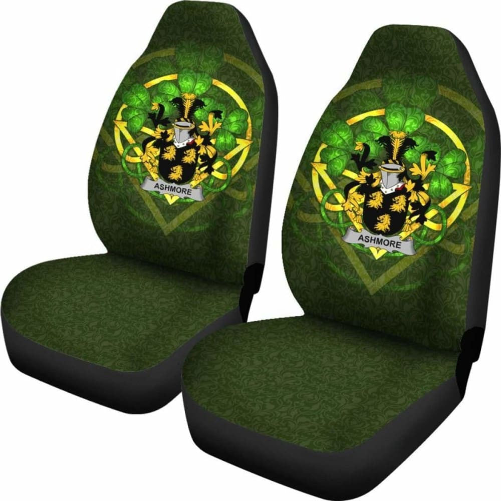 Ashmore \bIreland Car Seat Cover Celtic Shamrock ( Set Of Two)