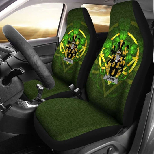 Ashmore \bIreland Car Seat Cover Celtic Shamrock ( Set Of Two)