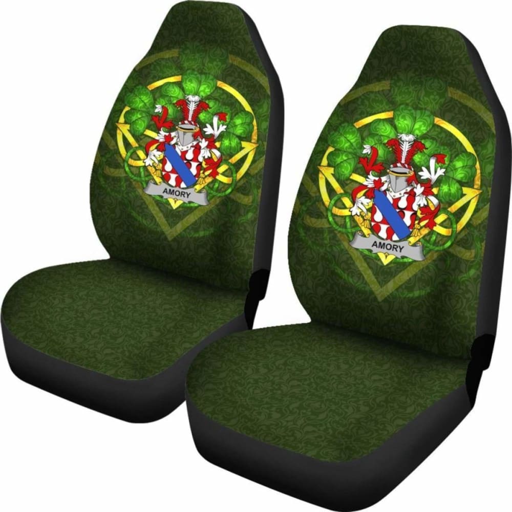 Amory \bIreland Car Seat Cover Celtic Shamrock ( Set Of Two)