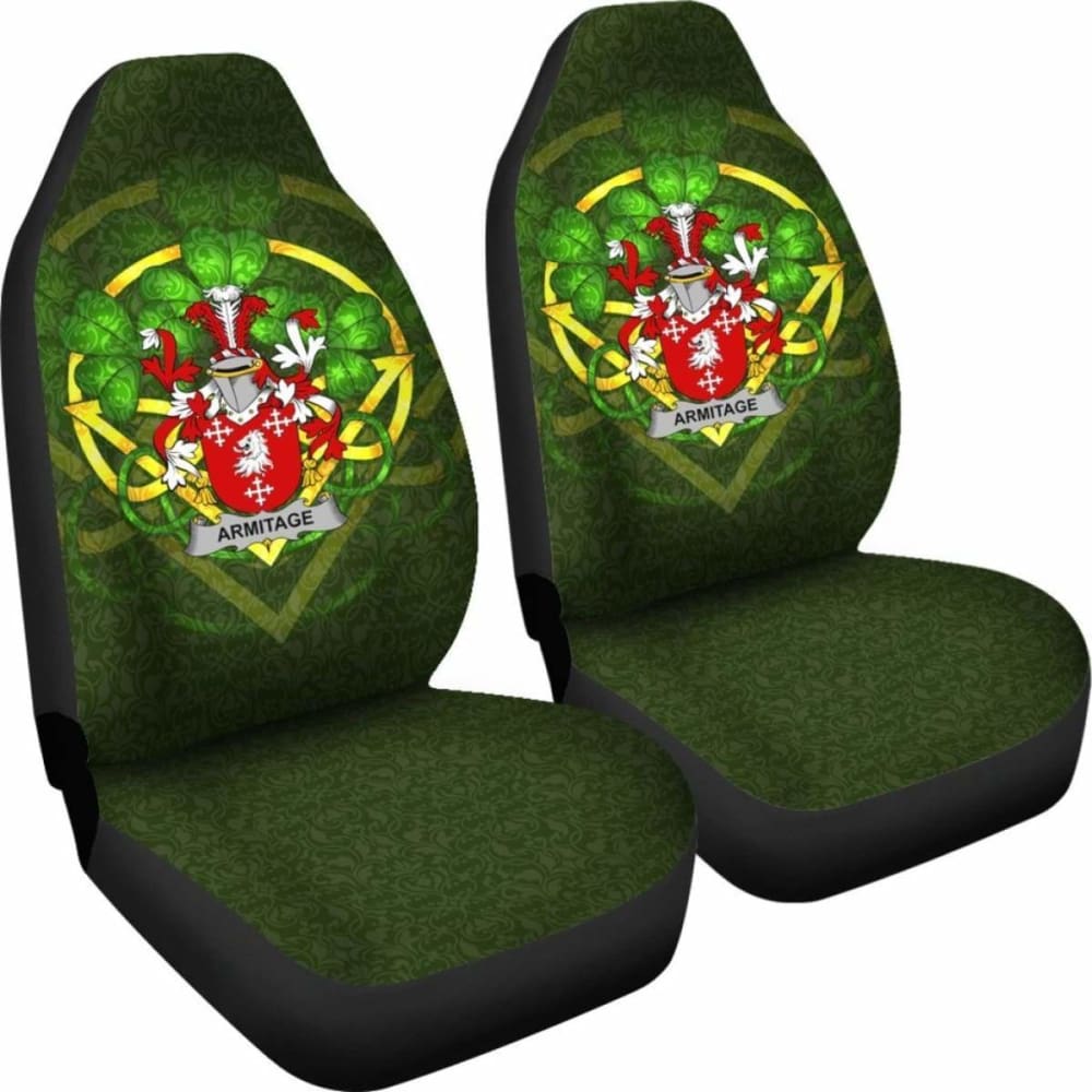 Armitage \bIreland Car Seat Cover Celtic Shamrock ( Set Of Two)