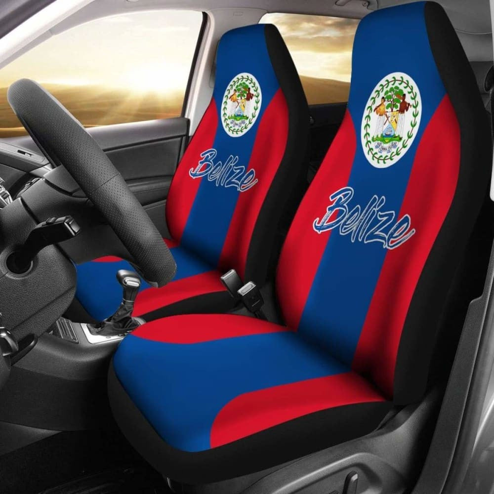 Belize Car Seat Covers - Belizean Flag