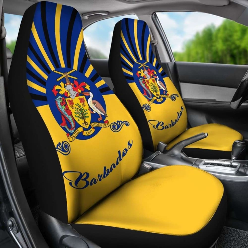 Barbados Coat Of Arms Car Seat Covers