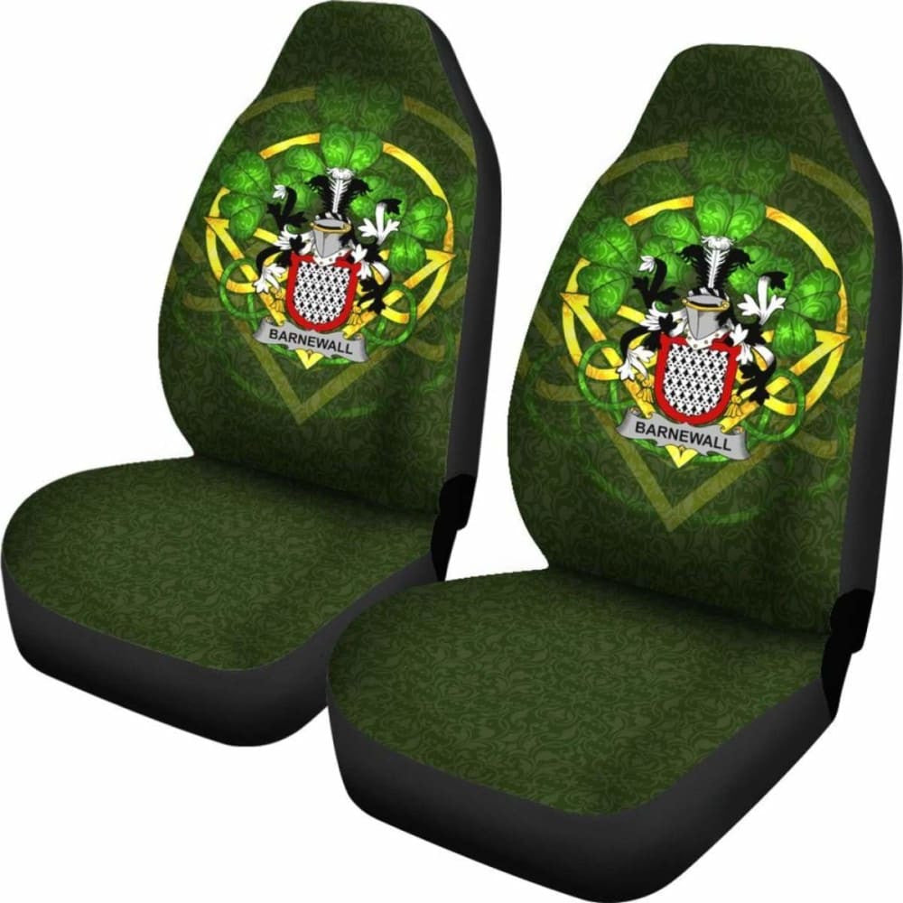Barnewall \bIreland Car Seat Cover Celtic Shamrock ( Set Of Two)
