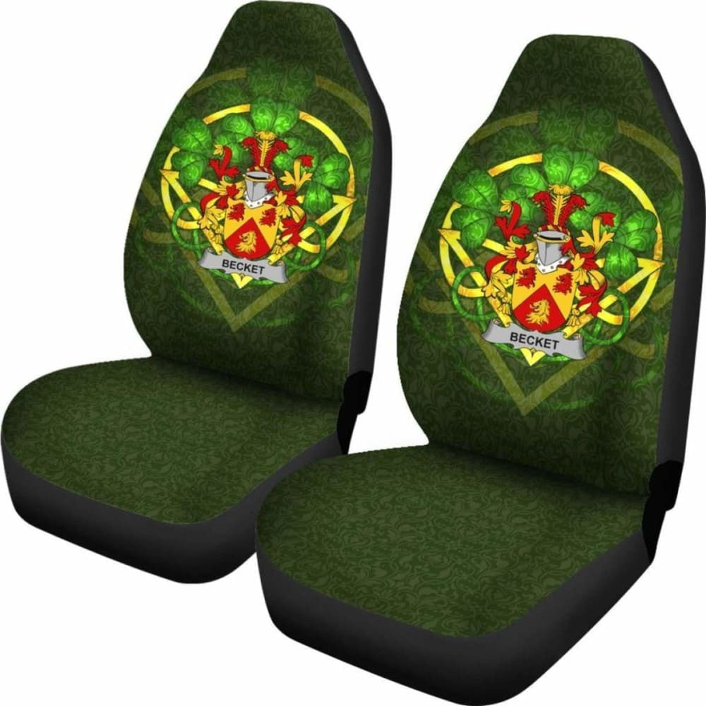 Becket \bIreland Car Seat Cover Celtic Shamrock ( Set Of Two)