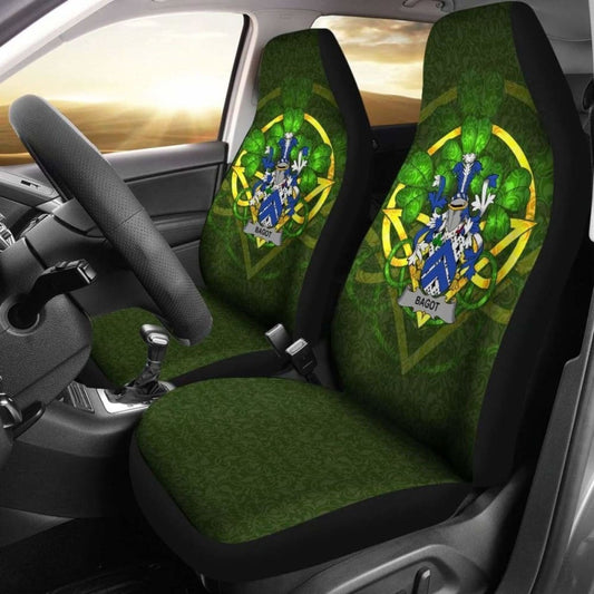 Bagot \bIreland Car Seat Cover Celtic Shamrock ( Set Of Two)