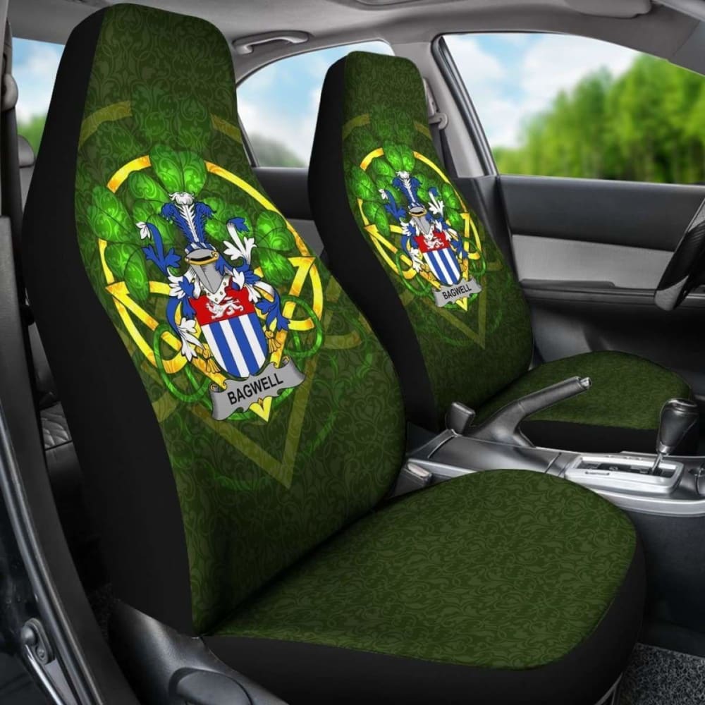 Bagwell \bIreland Car Seat Cover Celtic Shamrock ( Set Of Two)
