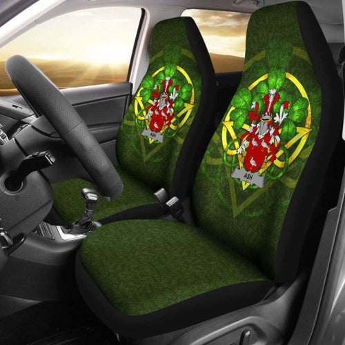 Ash \bIreland Car Seat Cover Celtic Shamrock ( Set Of Two)
