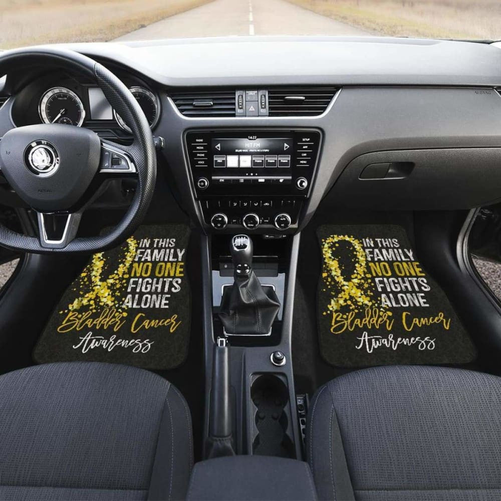 Bladder Cancer No One Fights Alone Car Floor Mats
