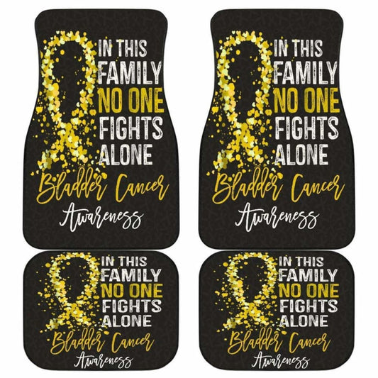 Bladder Cancer No One Fights Alone Car Floor Mats