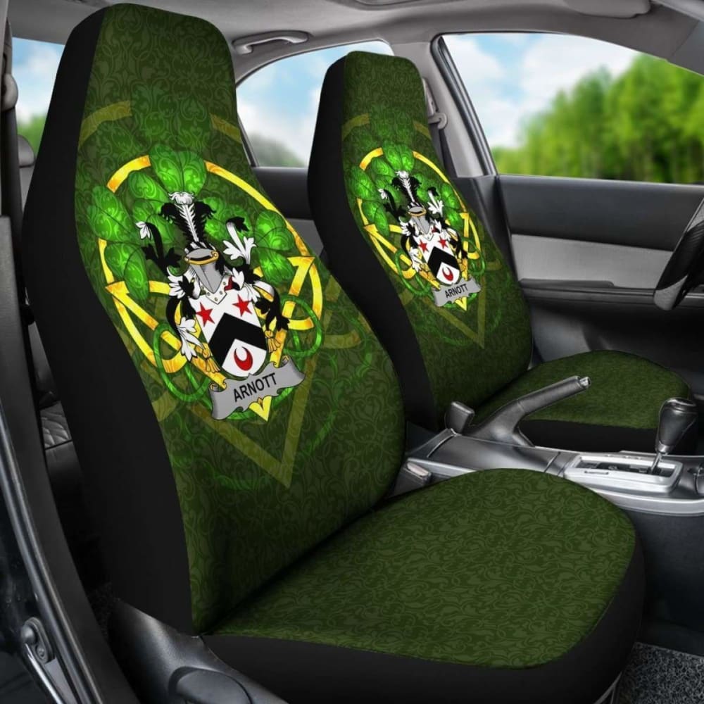 Arnott \bIreland Car Seat Cover Celtic Shamrock ( Set Of Two)