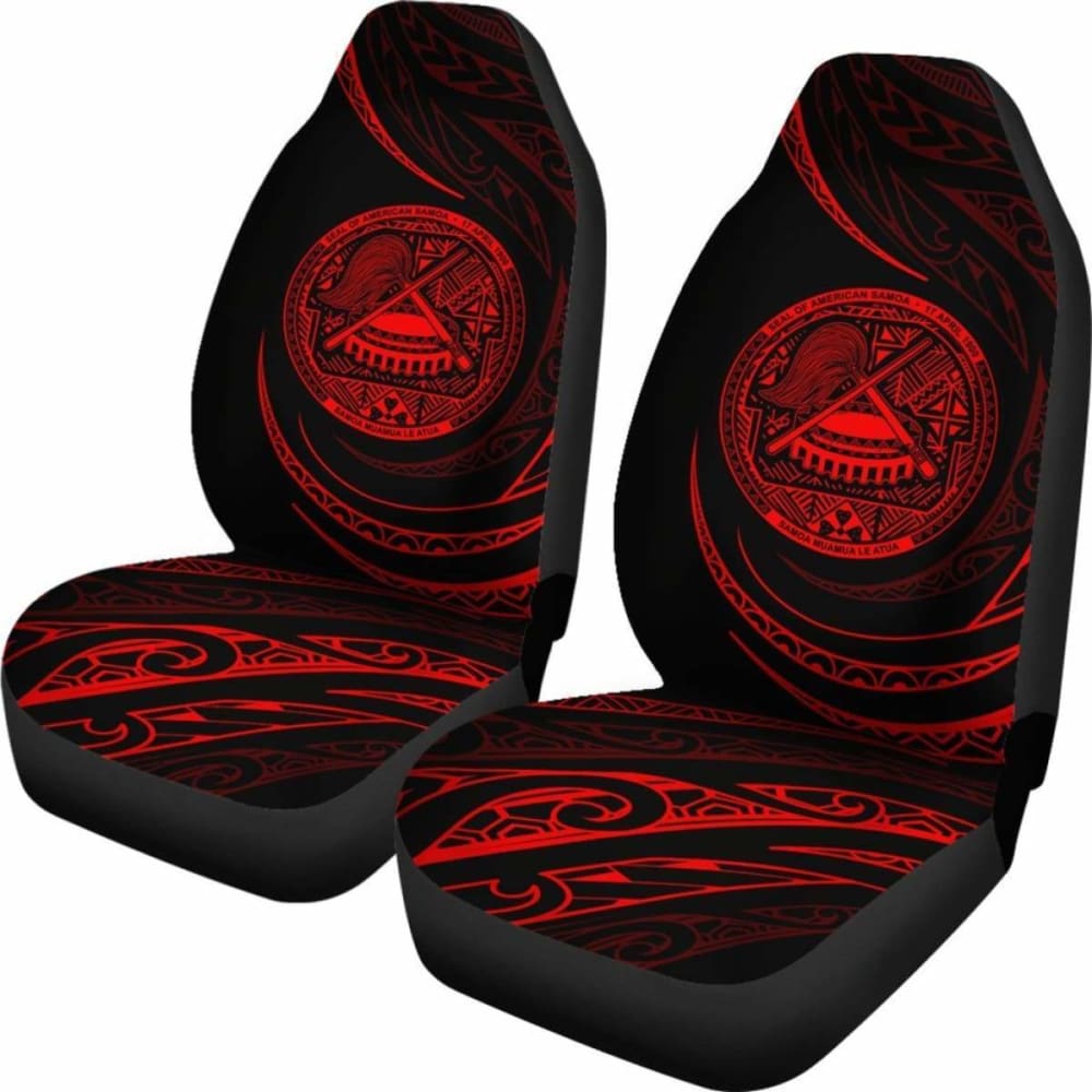 American Samoa Car Seat Covers - \bRed - Frida Style -