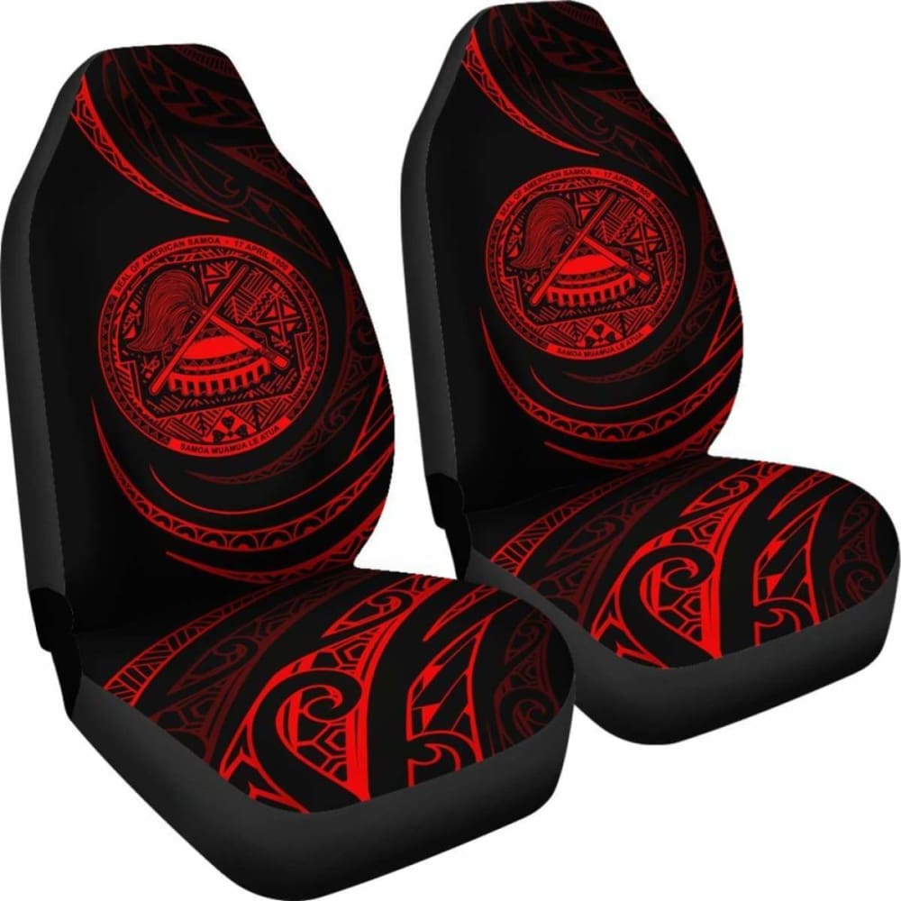 American Samoa Car Seat Covers - \bRed - Frida Style -