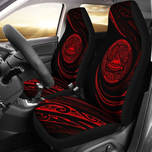 American Samoa Car Seat Covers - \bRed - Frida Style -