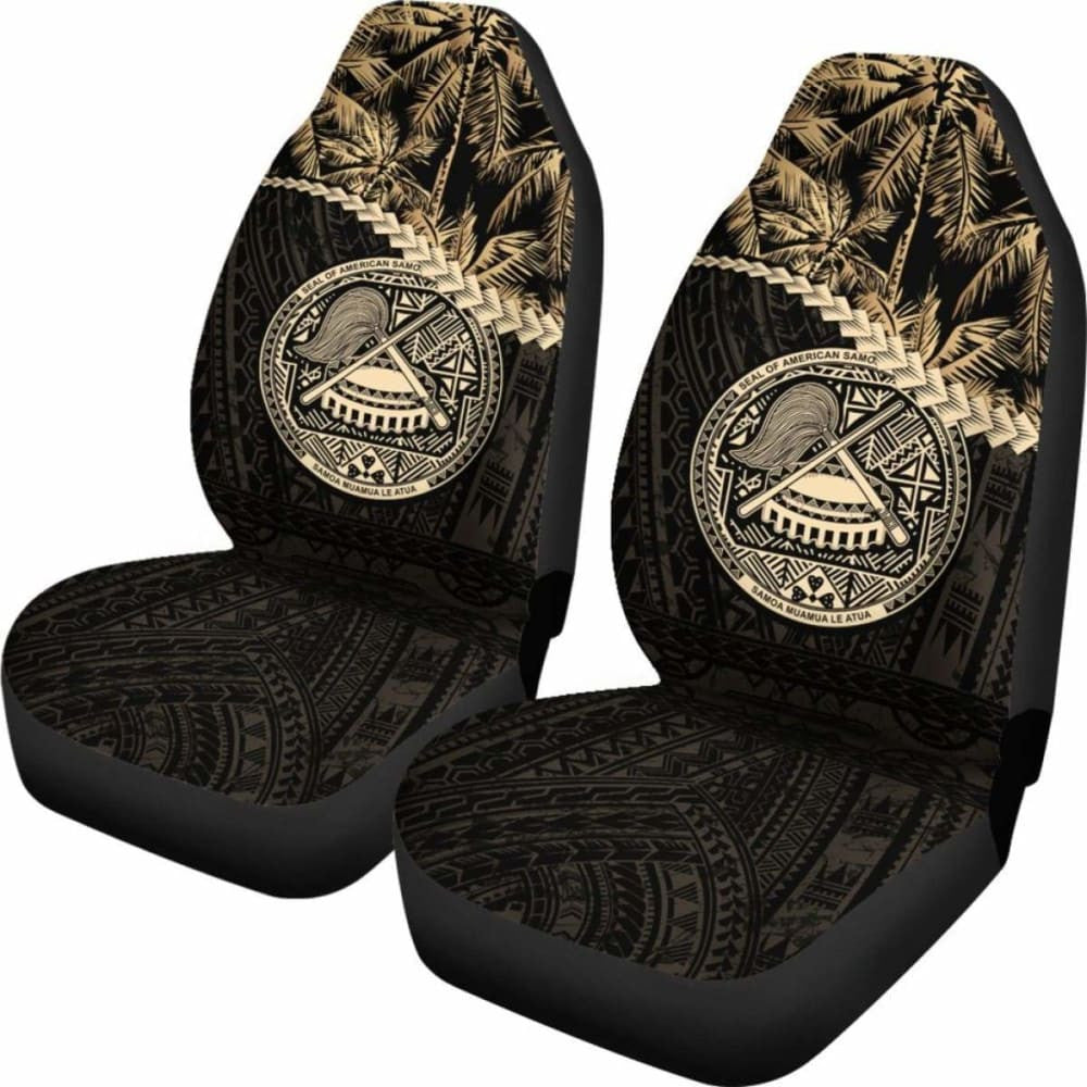 American Samoa Car Seat Covers Golden Coconut Amazing