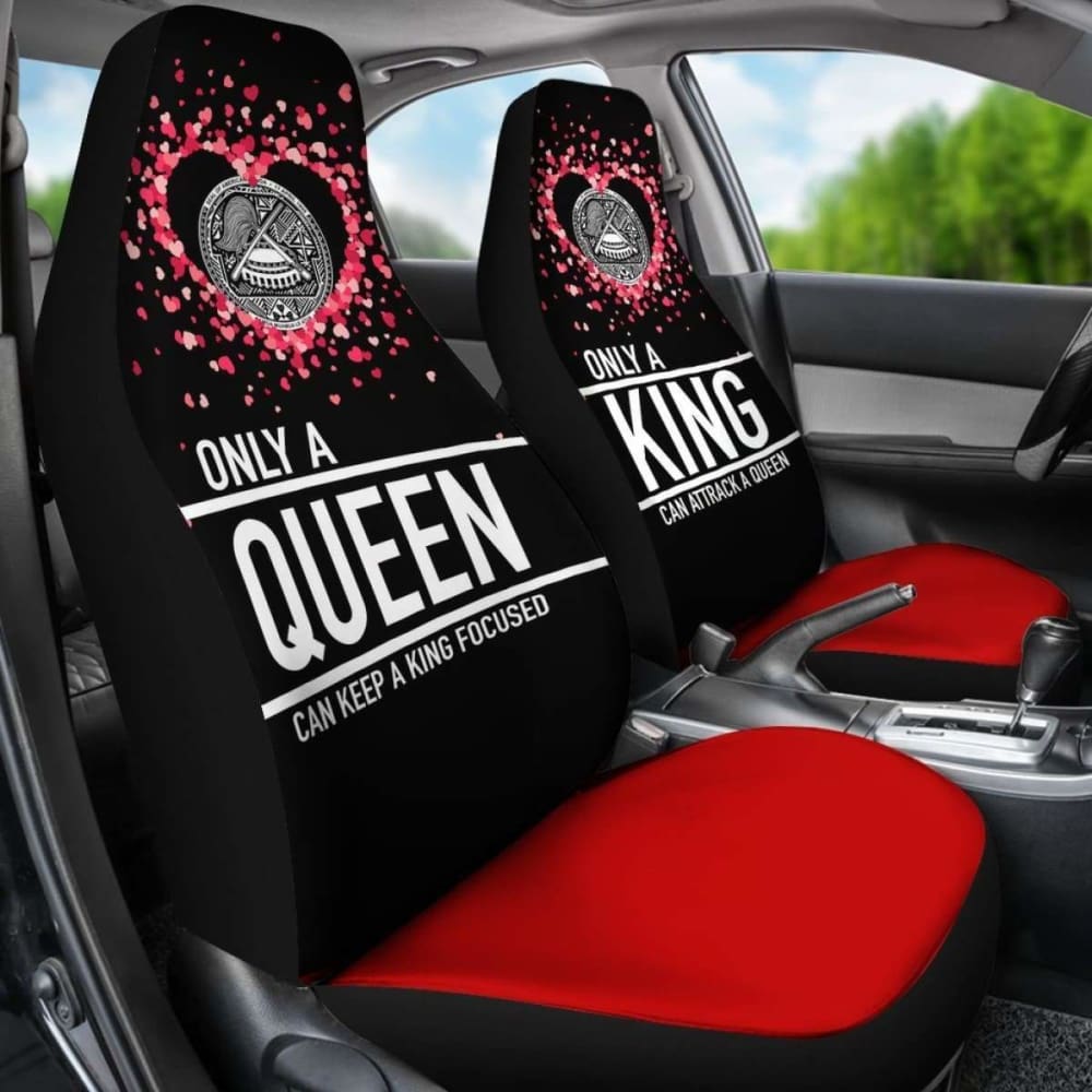 American Samoa Car Seat Covers Couple Valentine Nothing Make Sense
