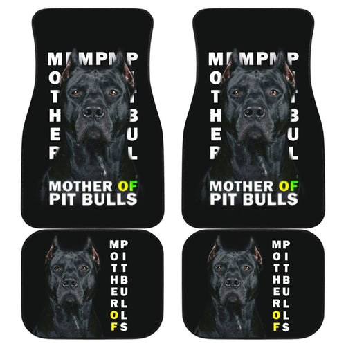 Black Legend Mother of Pitbulls Car Floor Mats