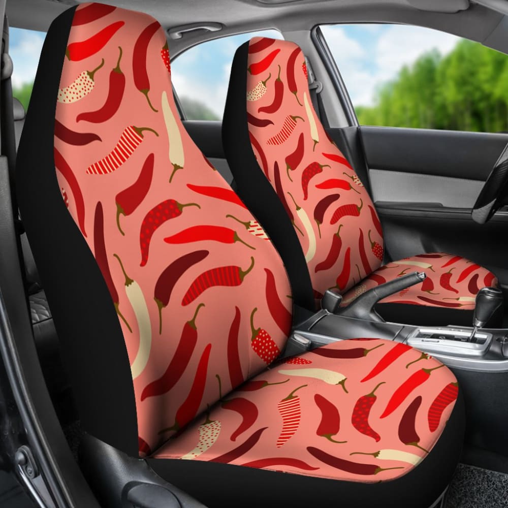 Beautiful Chili Peppers Pattern Car Seat Covers