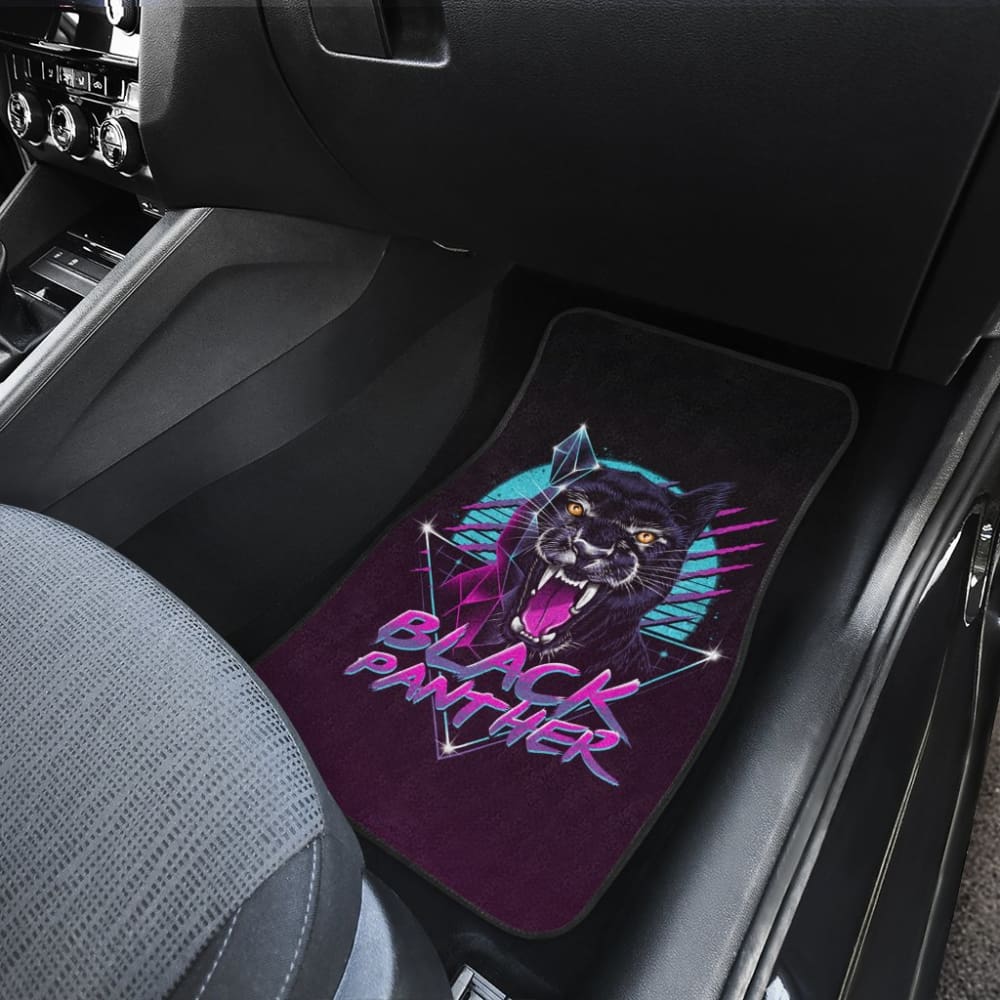 Black Panther Purple Awesome Poly Car Floor Mats
