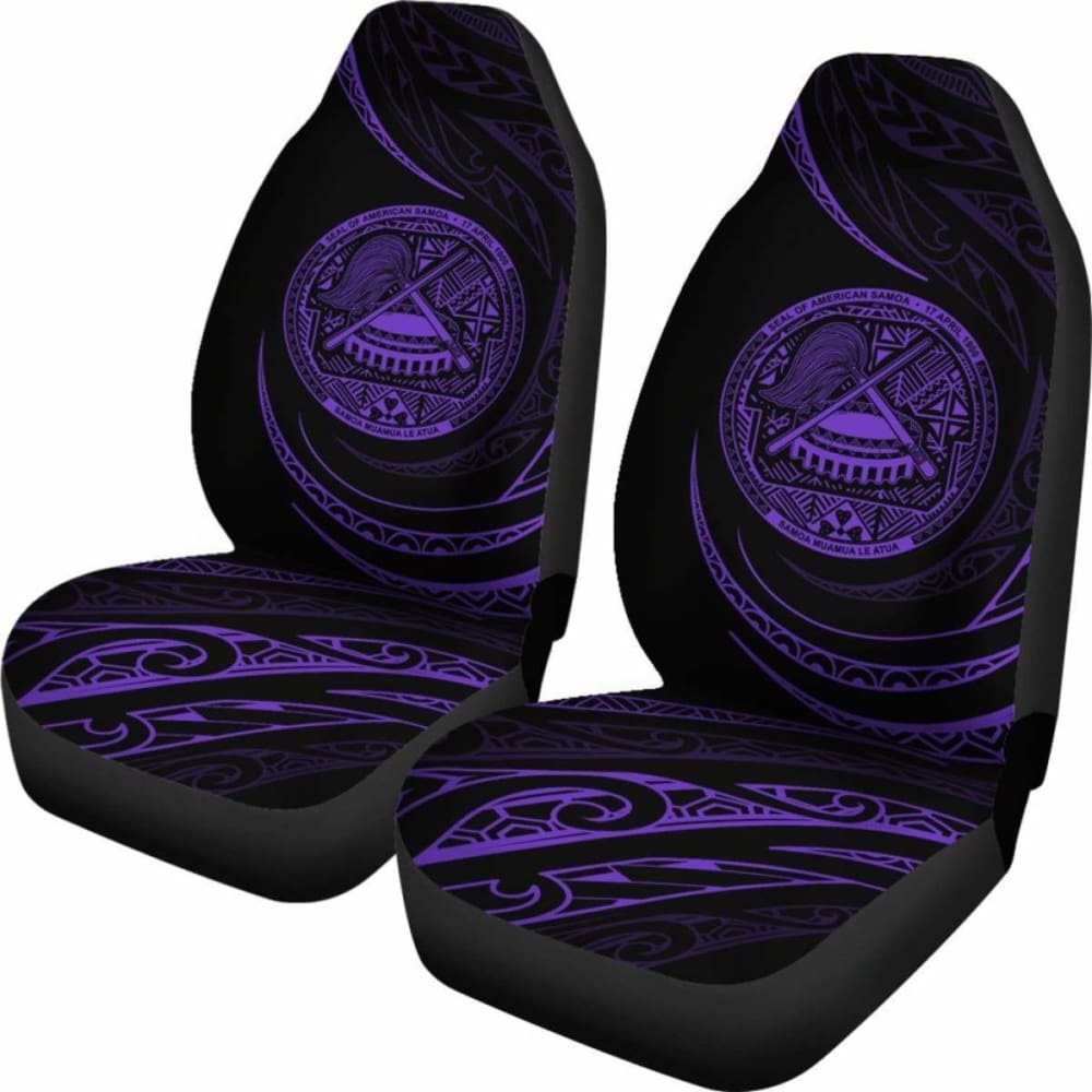 American Samoa Car Seat Covers - \bPurple - Frida Style -