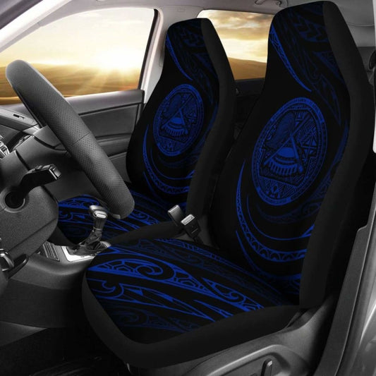American Samoa Car Seat Covers - \bBlue - Frida Style -