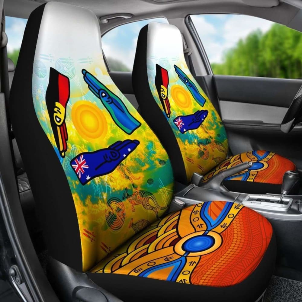 Australia Aboriginal Car Seat Covers, Australia Kangaroo Naidoc Week -