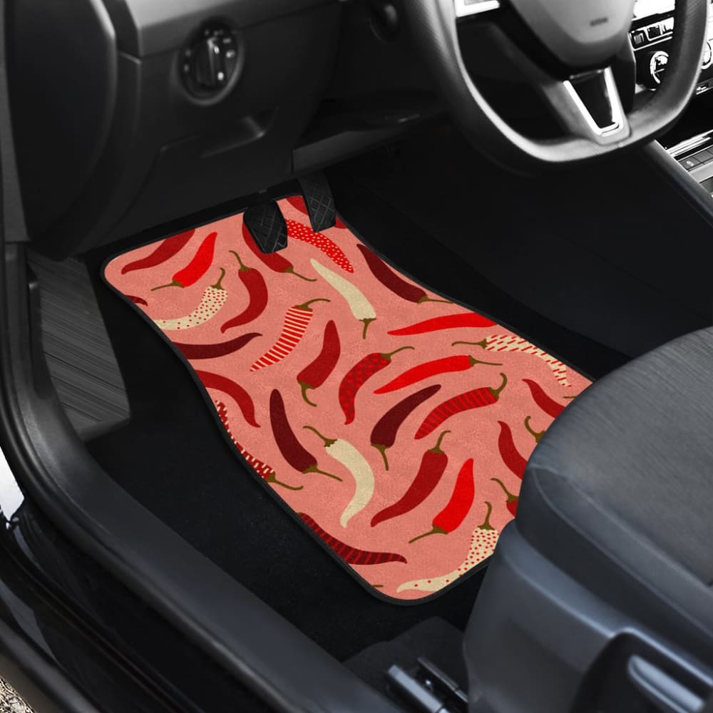 Beautiful Chili Peppers Pattern Car Floor Mats