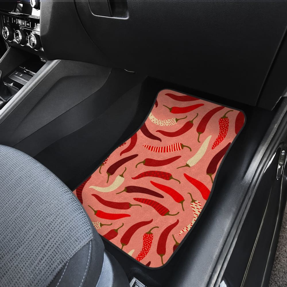 Beautiful Chili Peppers Pattern Car Floor Mats