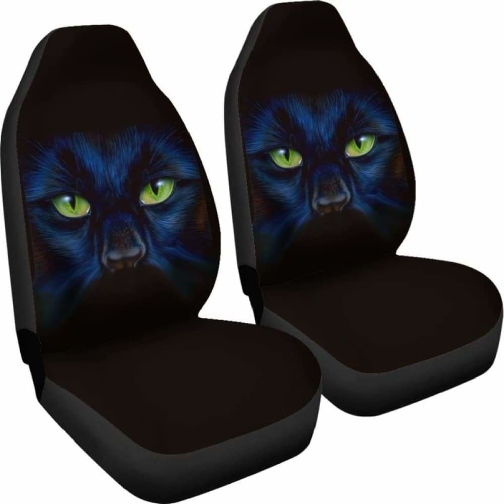 Black Panther Cat Eyes Car Seat Covers