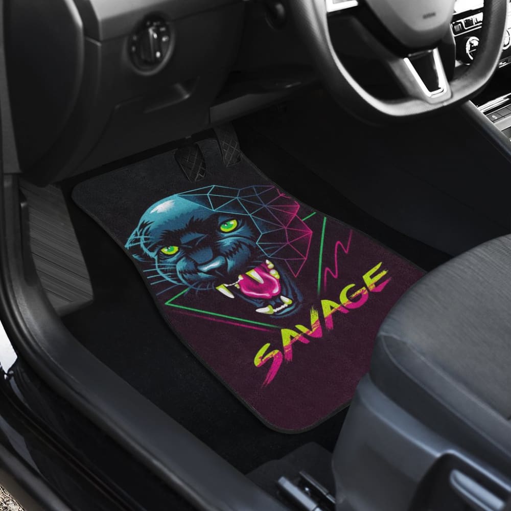 Black Panther Savage Awesome Poly Car Floor Mats