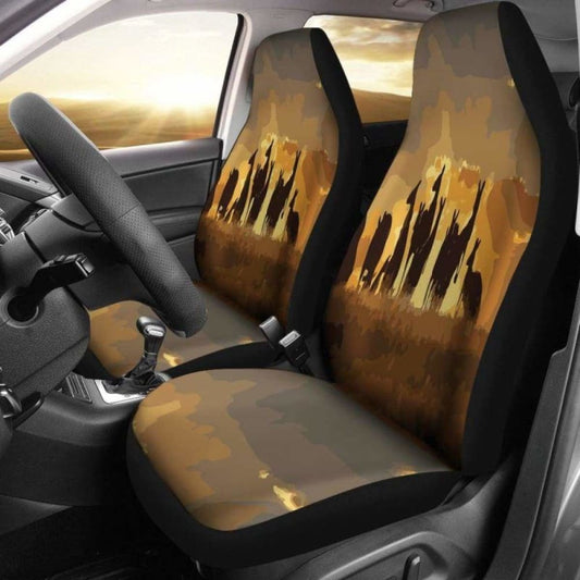 Australian Kangaroo Family Car Seat Cover -