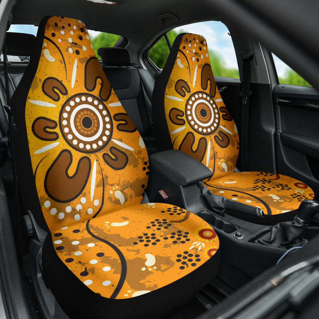 Australia Aboriginal Art In Spring Style Car Seat Covers